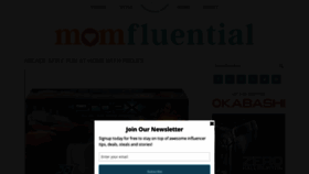 What Momfluential.net website looked like in 2020 (3 years ago)