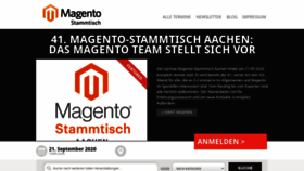What Magento-stammtisch.de website looked like in 2020 (3 years ago)