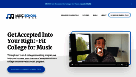 What Musicschoolcentral.com website looked like in 2020 (3 years ago)