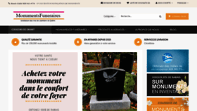 What Monumentsfuneraires.com website looked like in 2020 (3 years ago)
