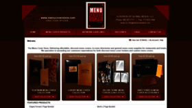 What Menucoverstore.com website looked like in 2020 (3 years ago)