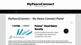 What Mypascoconnect.us website looked like in 2020 (3 years ago)
