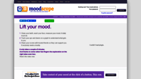 What Moodscope.com website looked like in 2020 (3 years ago)