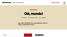 What Maranhaohoje.com.br website looked like in 2020 (3 years ago)