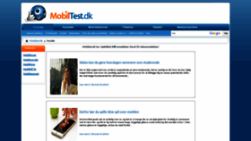 What Mobiltest.dk website looked like in 2020 (3 years ago)