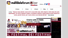 What Mandelaforum.it website looked like in 2020 (3 years ago)