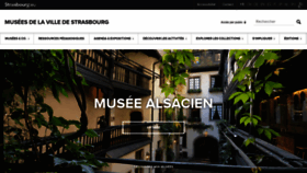 What Musees-strasbourg.org website looked like in 2020 (3 years ago)