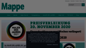 What Mappe.de website looked like in 2020 (3 years ago)