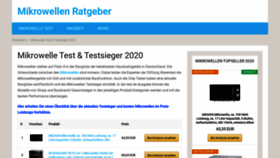 What Mikrowellen-testsieger.de website looked like in 2020 (3 years ago)