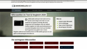 What Mikrowellen.net website looked like in 2020 (3 years ago)
