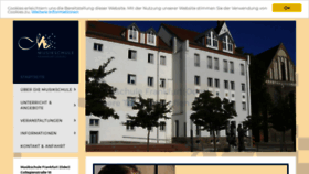 What Musikschule-ffo.de website looked like in 2020 (3 years ago)