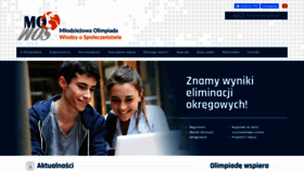 What Mowos.pl website looked like in 2020 (3 years ago)