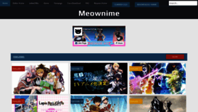 What Meownime.moe website looked like in 2020 (3 years ago)