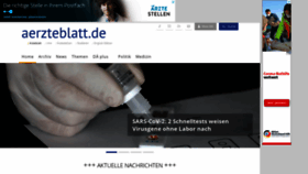 What M.aerzteblatt.de website looked like in 2020 (3 years ago)