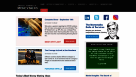 What Moneytalks.net website looked like in 2020 (3 years ago)