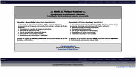 What Mariovaldez.com website looked like in 2020 (3 years ago)