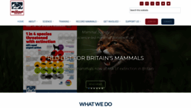 What Mammal.org.uk website looked like in 2020 (3 years ago)