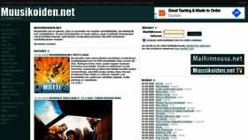 What Muusikoiden.net website looked like in 2020 (3 years ago)