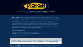 What Michiganpropertymanagers.com website looked like in 2020 (3 years ago)