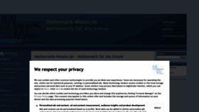 What Mathematik-wissen.de website looked like in 2020 (3 years ago)