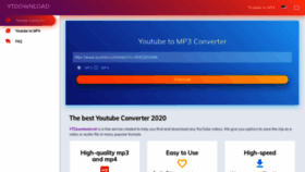 What Mp3convert.io website looked like in 2020 (3 years ago)
