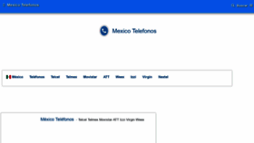 What Mexicotelefonos.com website looked like in 2020 (3 years ago)