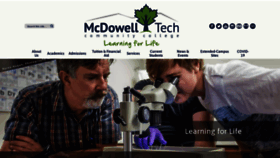 What Mcdowelltech.edu website looked like in 2020 (3 years ago)