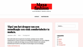 What Maxafashion.nl website looked like in 2020 (3 years ago)