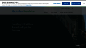 What Macfound.org website looked like in 2020 (5 years ago)