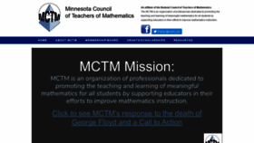What Mctm.org website looked like in 2020 (3 years ago)