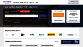 What Monster.com.my website looked like in 2020 (3 years ago)