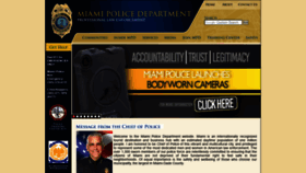 What Miami-police.org website looked like in 2020 (3 years ago)