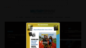 What Militaryspouse.com website looked like in 2020 (4 years ago)