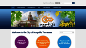 What Maryvillegov.com website looked like in 2020 (3 years ago)