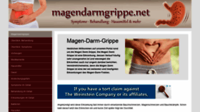 What Magendarmgrippe.net website looked like in 2020 (3 years ago)