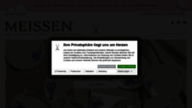 What Meissen.com website looked like in 2020 (3 years ago)