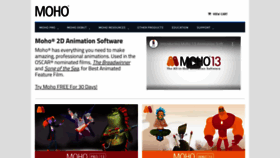 What Mohoanimation.com website looked like in 2020 (3 years ago)
