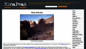 What Micapeak.com website looked like in 2020 (4 years ago)