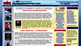 What Michigansportsman.com website looked like in 2020 (3 years ago)