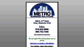 What Metro-solutions.com website looked like in 2020 (3 years ago)