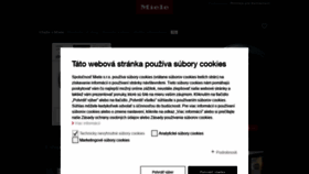 What Miele.sk website looked like in 2020 (3 years ago)