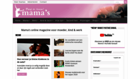What Mamas.nl website looked like in 2020 (3 years ago)
