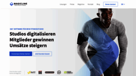 What Magicline.de website looked like in 2020 (3 years ago)