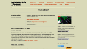 What Misantrop.info website looked like in 2020 (3 years ago)