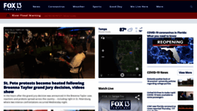 What Myfoxtampabay.com website looked like in 2020 (3 years ago)