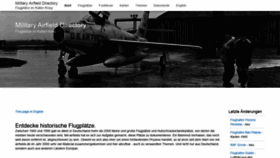 What Mil-airfields.de website looked like in 2020 (3 years ago)