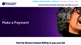 What Mywesterndental.com website looked like in 2020 (3 years ago)