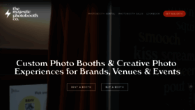 What Majesticphotobooths.com website looked like in 2020 (3 years ago)