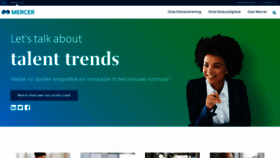 What Mercer.nl website looked like in 2020 (4 years ago)