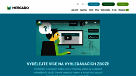 What Mergado.cz website looked like in 2020 (3 years ago)